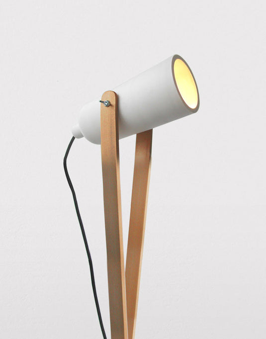 Wooden stand lamp