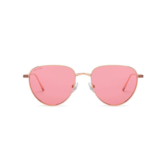 Gold round sunglasses