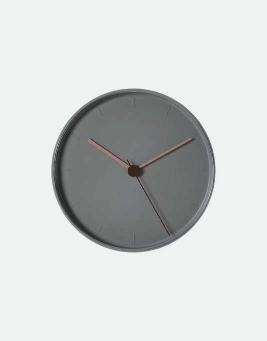 Wall clock gray pink
