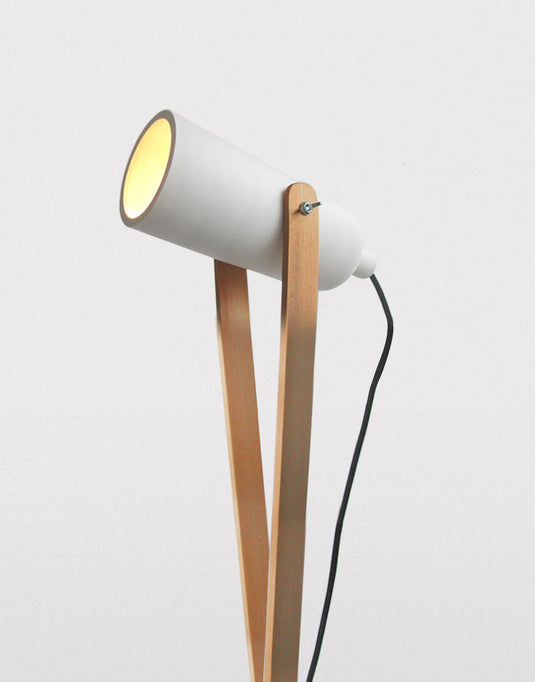 Wooden stand lamp
