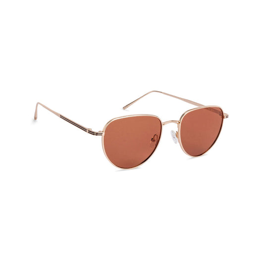 Gold round sunglasses