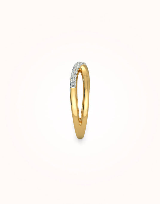 Abril cutout gold ring