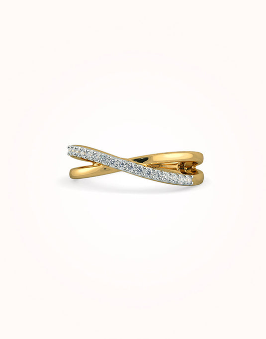 Abril cutout gold ring