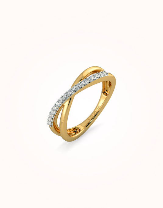 Abril cutout gold ring
