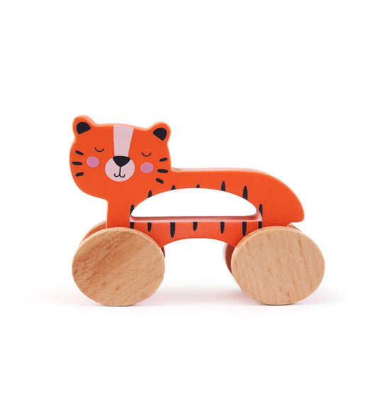 Tiger on wheels toy