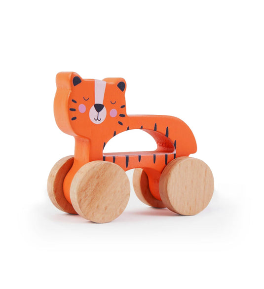 Tiger on wheels toy