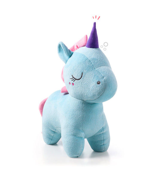 Unicorn blue soft toy
