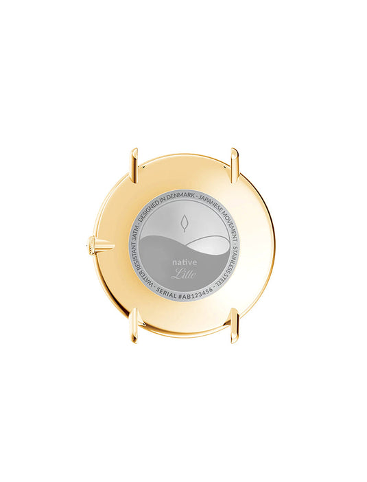Gold dial watch